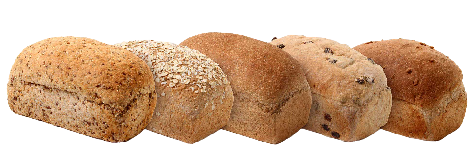 Slices of Great Harvest's bread variations.